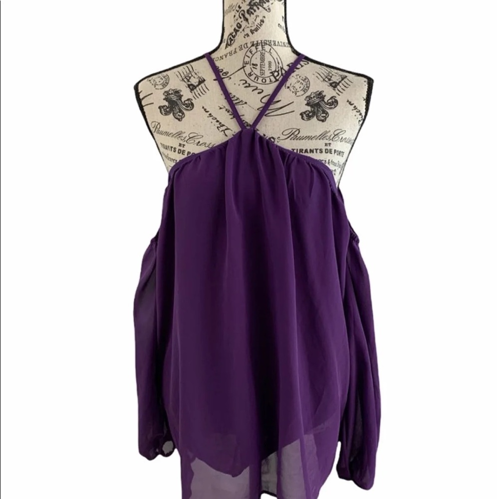 Vemvan Women's small cold shoulder blouse